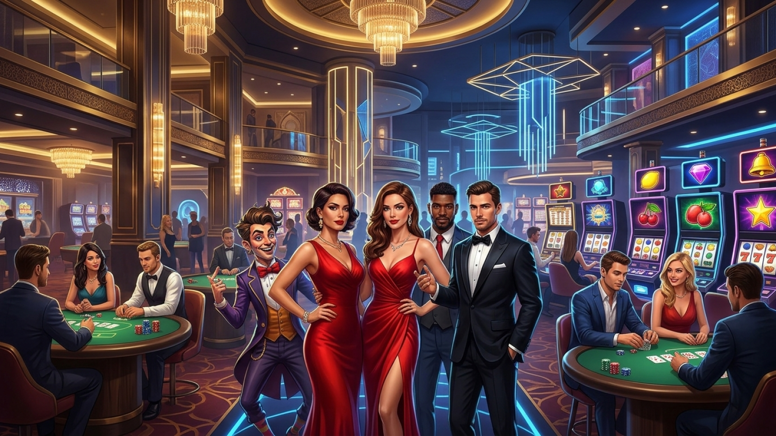 Vox Casino: Illustrativ scen; Betyg: 8.8/10; Licens: Curaçao Gaming Authority (Curaçao)